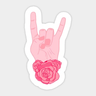 Girl Rocks Sticker